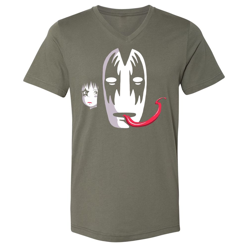 Unisex V-Neck T-Shirt - MSY57BFP - Military Green - 10