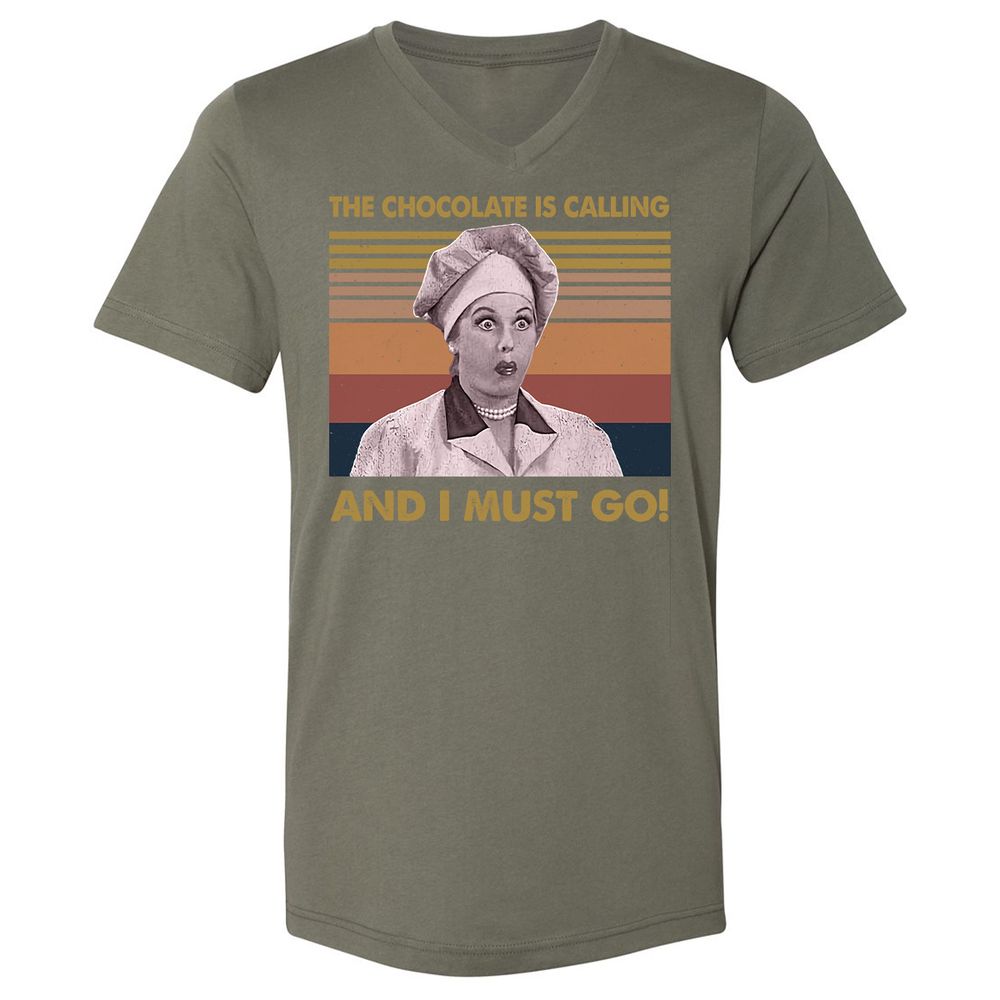 Unisex V-Neck T-Shirt - NQJJEM7R - Military Green - 10