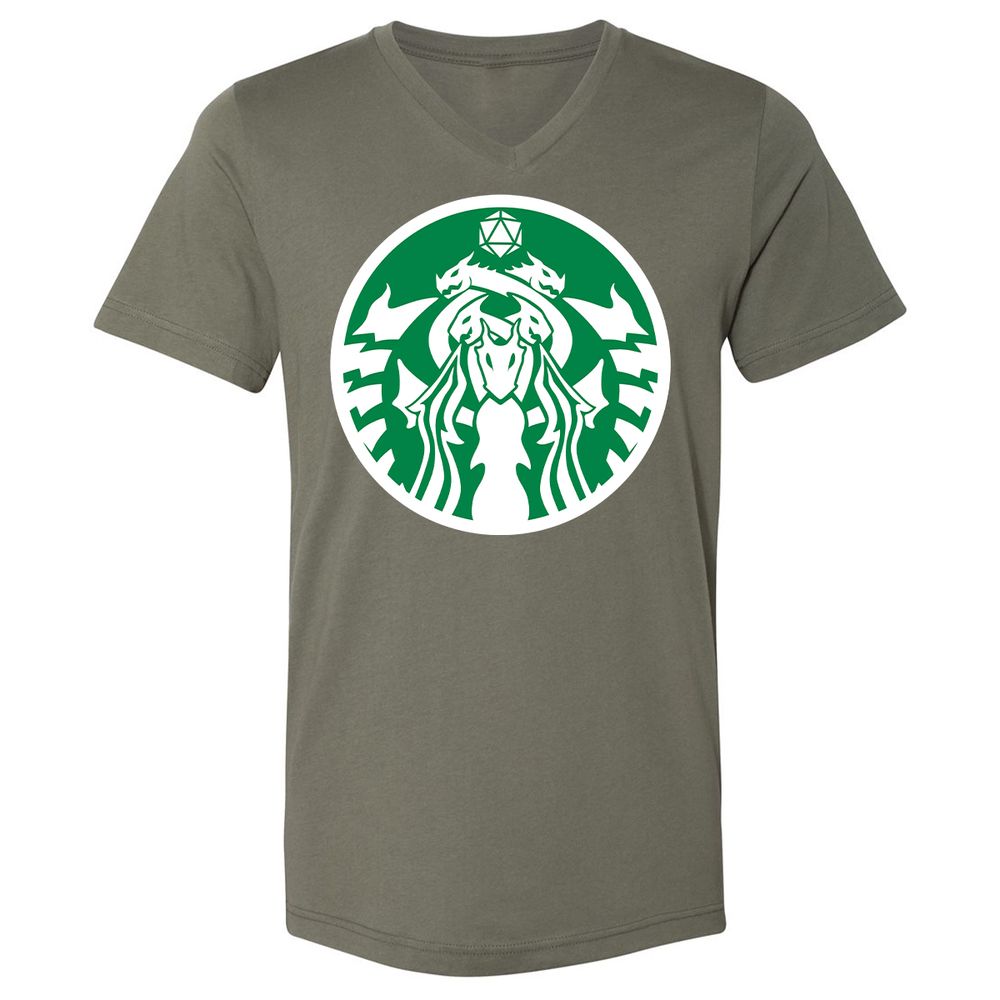Unisex V-Neck T-Shirt - XXEC85R8 - Military Green - 10