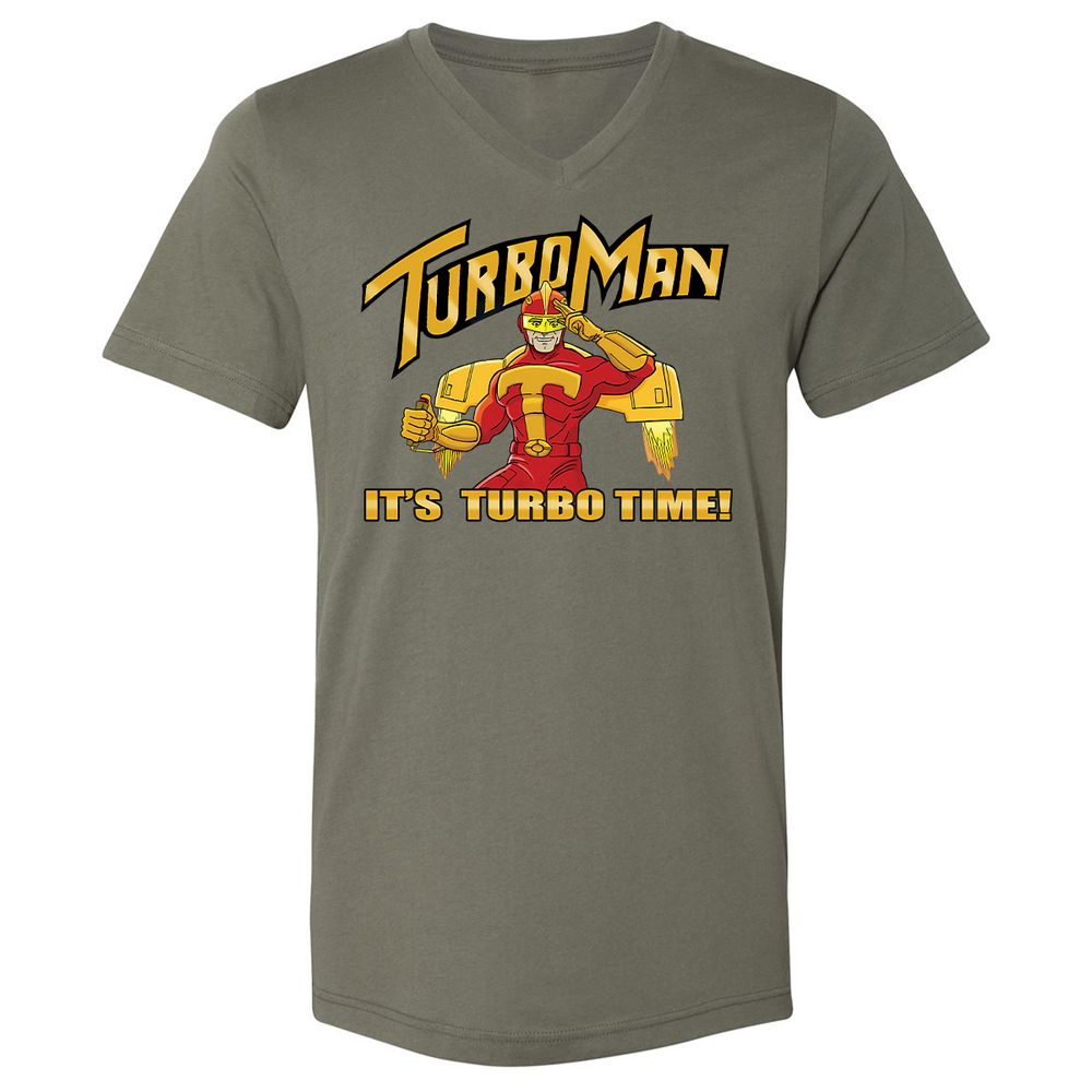 Unisex V-Neck T-Shirt - YMEVHH78 - Military Green - 10
