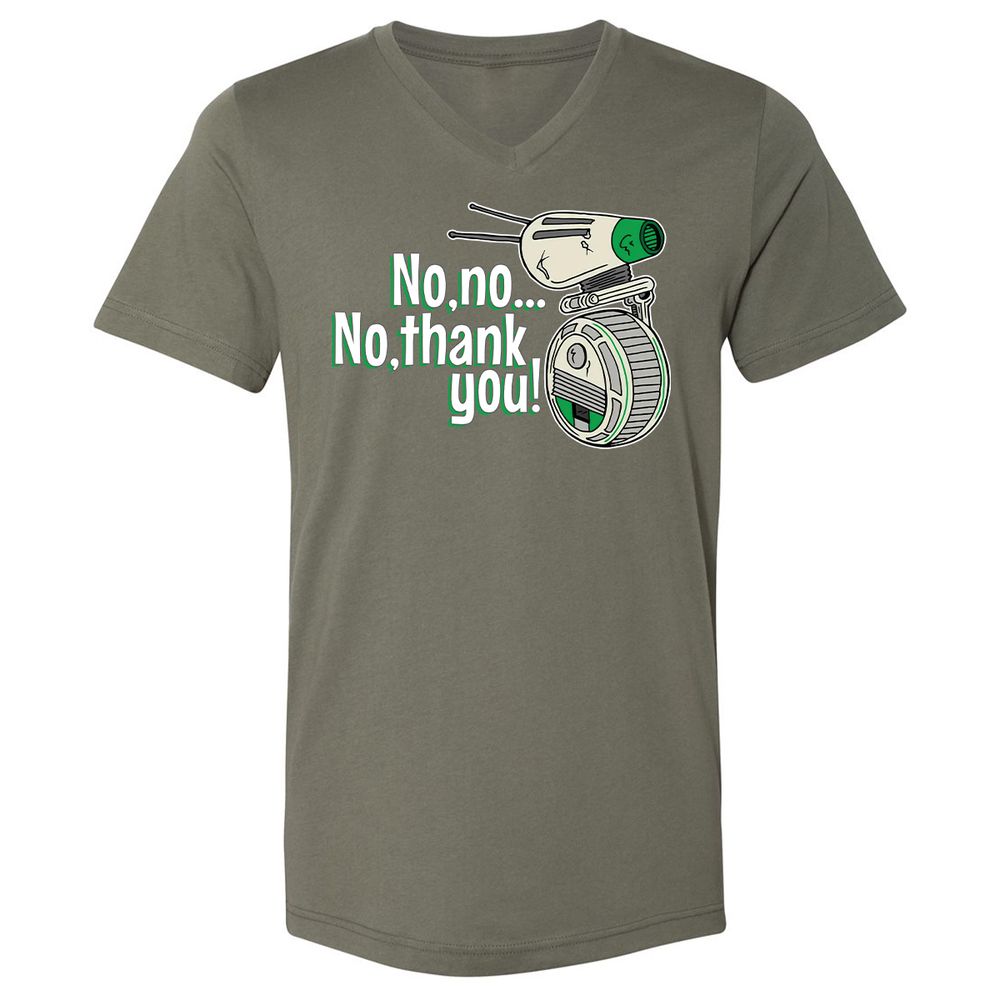 Unisex V-Neck T-Shirt - B8HRMB7P - Military Green - 10
