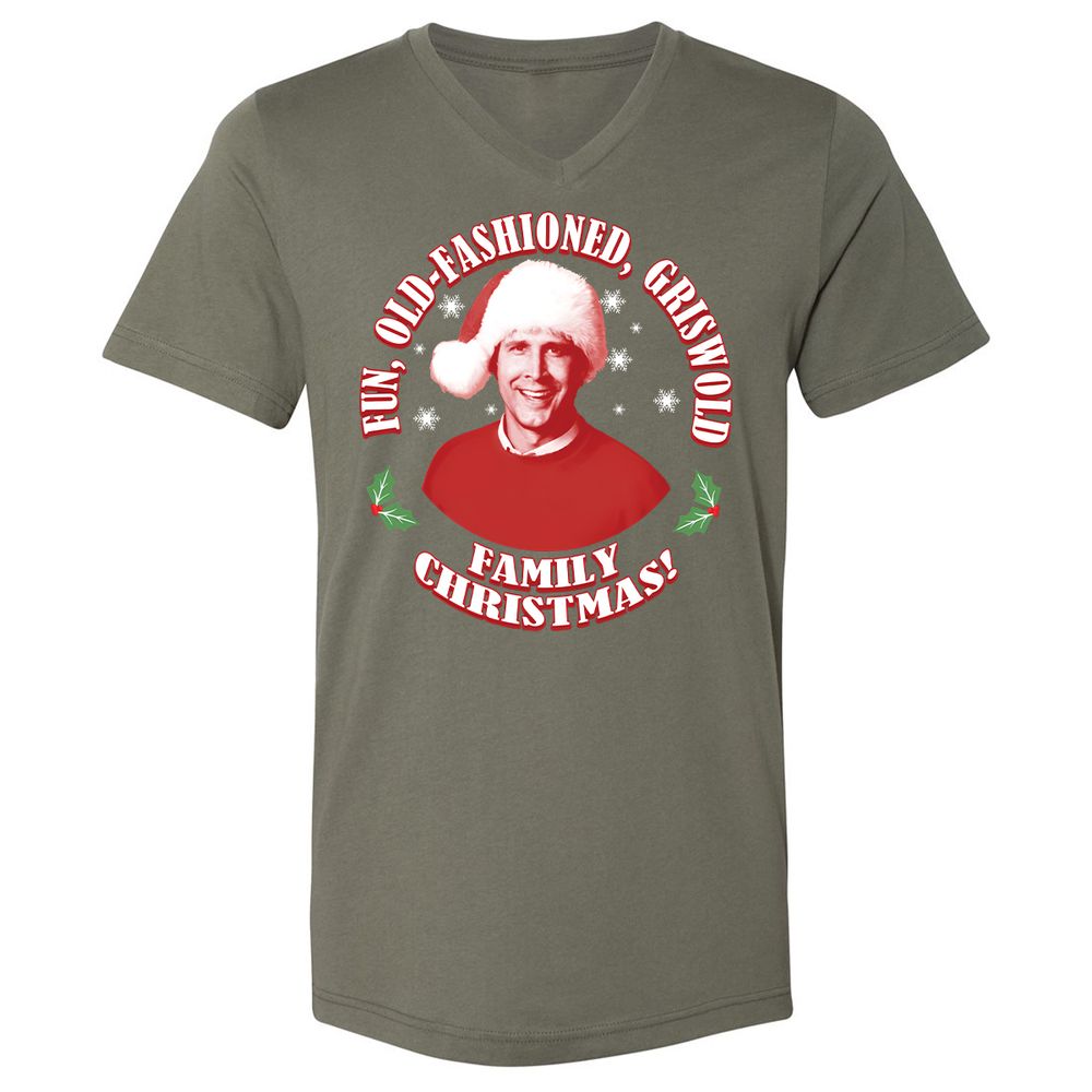 Unisex V-Neck T-Shirt - N6367TQD - Military Green - 10
