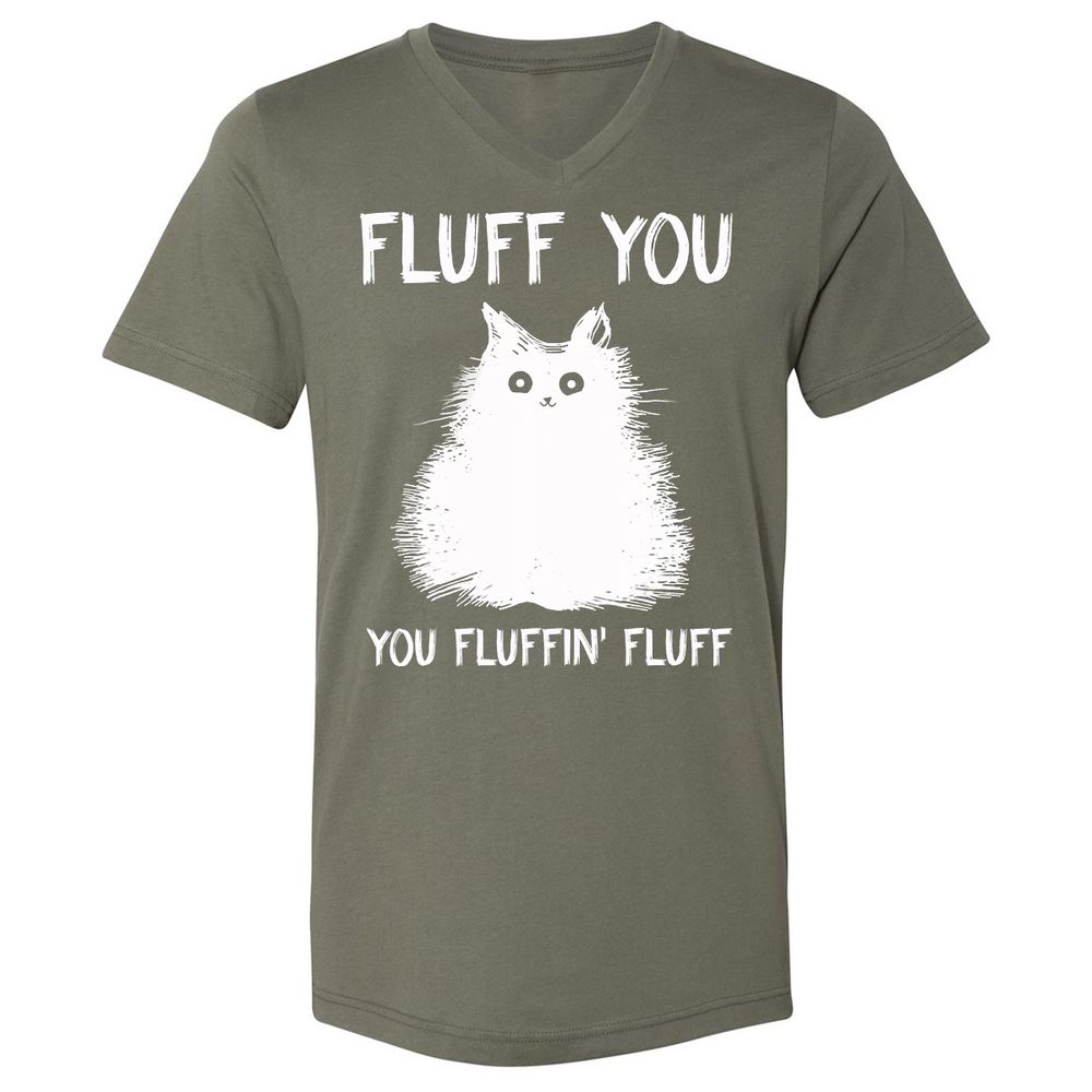 Unisex V-Neck T-Shirt - N3B1SQDU - Military Green - 10