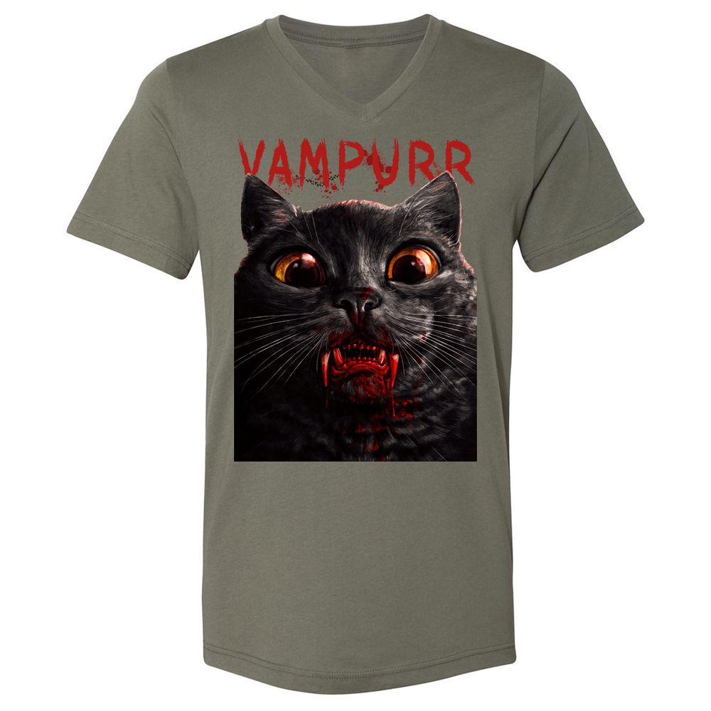 Unisex V-Neck T-Shirt - N7A8A96D - Military Green - 10