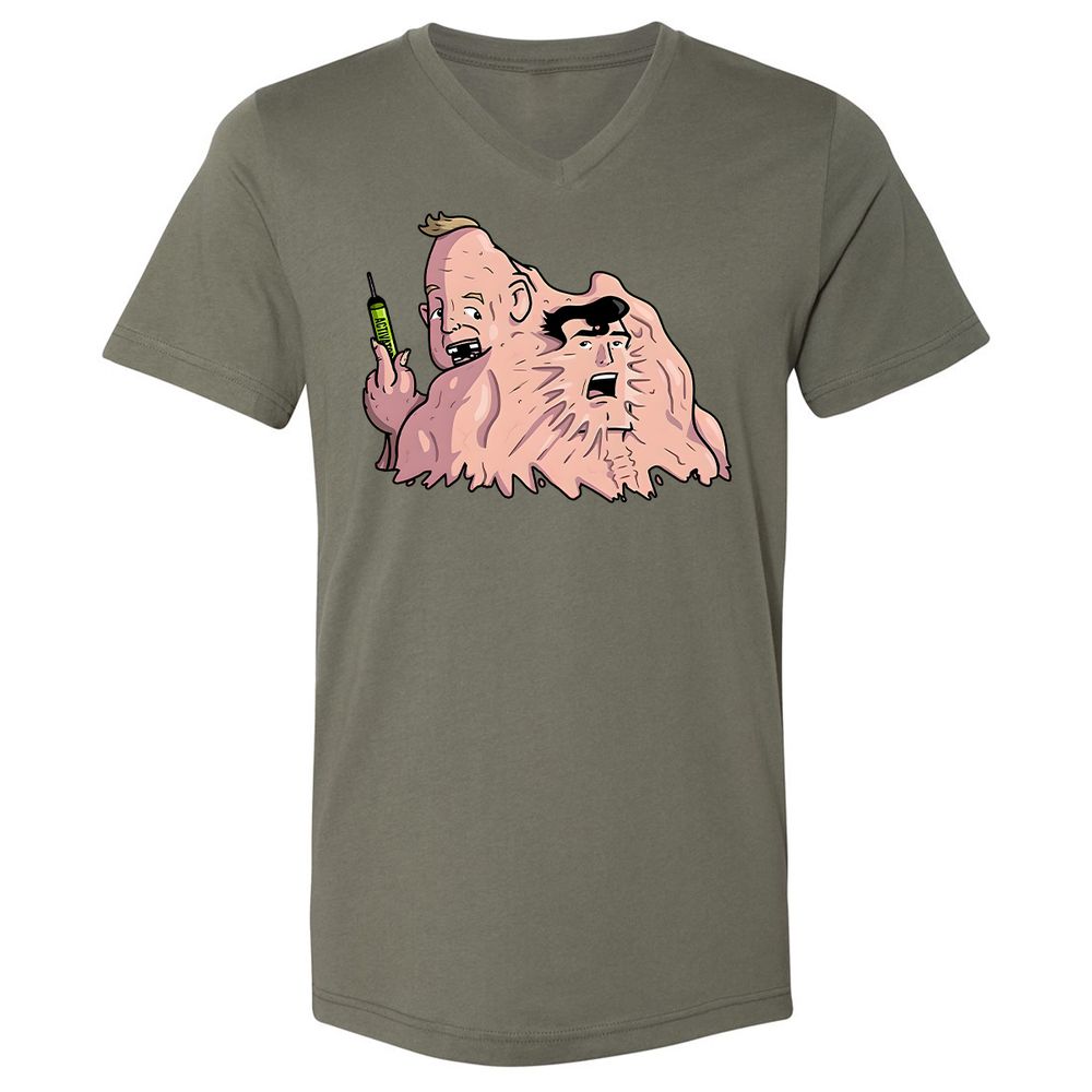 Unisex V-Neck T-Shirt - BWT93PJJ - Military Green - 10