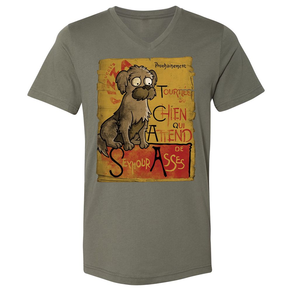 Unisex V-Neck T-Shirt - YT6HGPJB - Military Green - 10