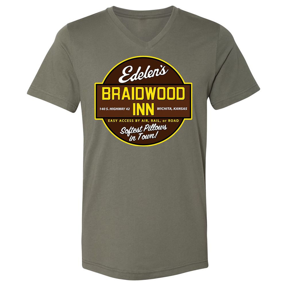Unisex V-Neck T-Shirt - 9FU9CDWA - Military Green - 10