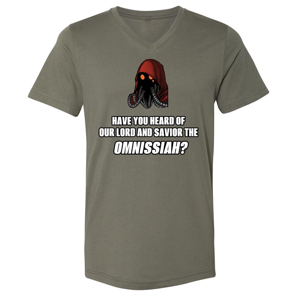 Unisex V-Neck T-Shirt - V1U93LBB - Military Green - 10