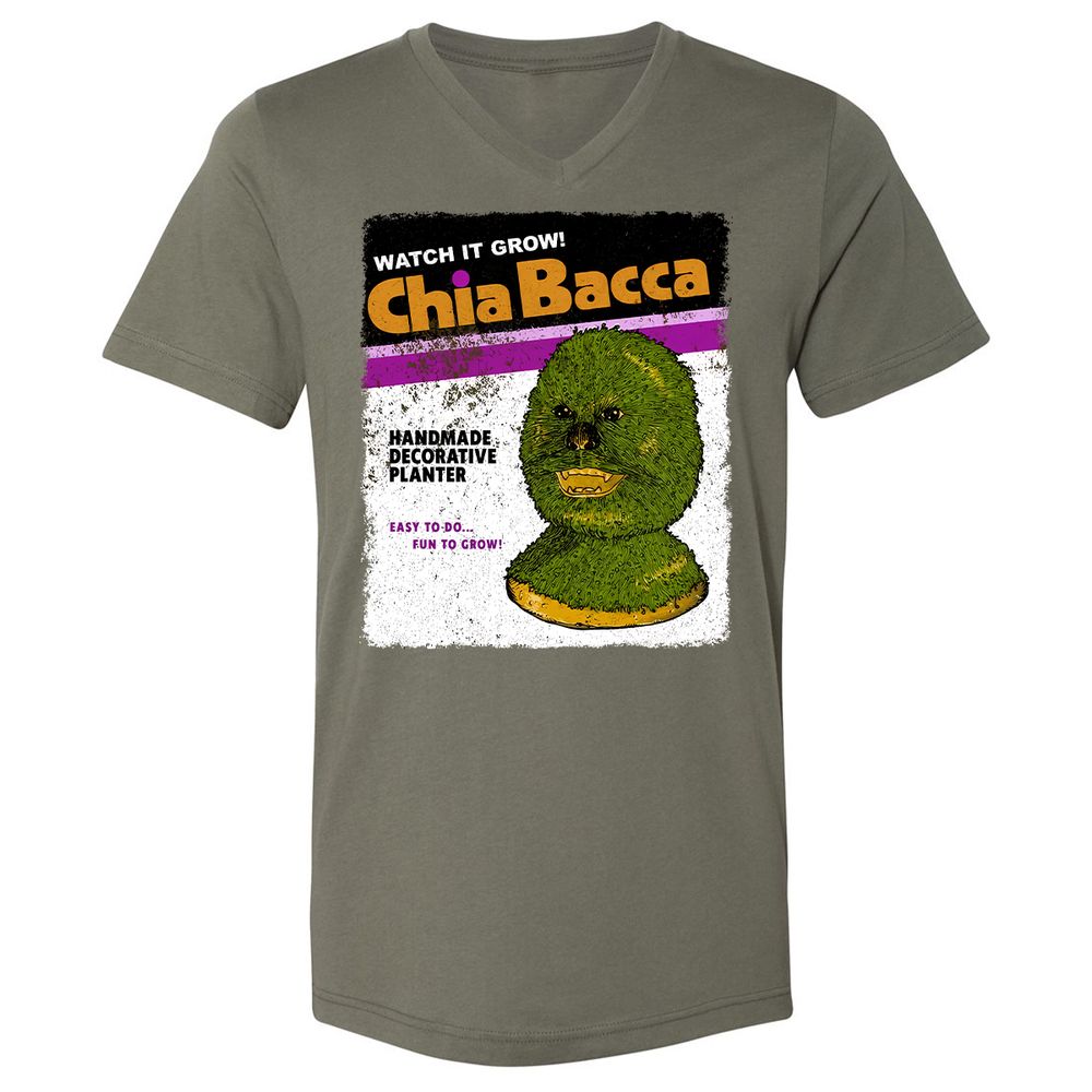 Unisex V-Neck T-Shirt - L9SZHRZ7 - Military Green - 10