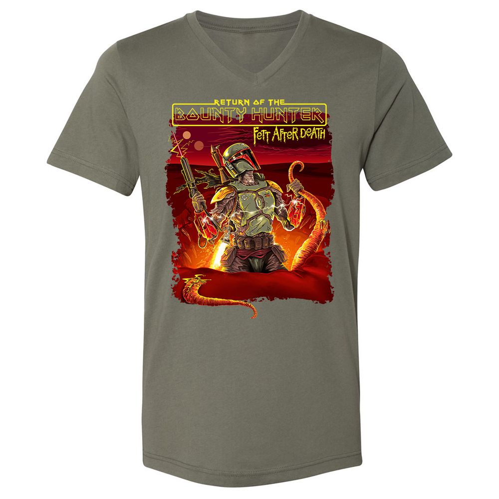 Unisex V-Neck T-Shirt - J46DSAMJ - Military Green - 10