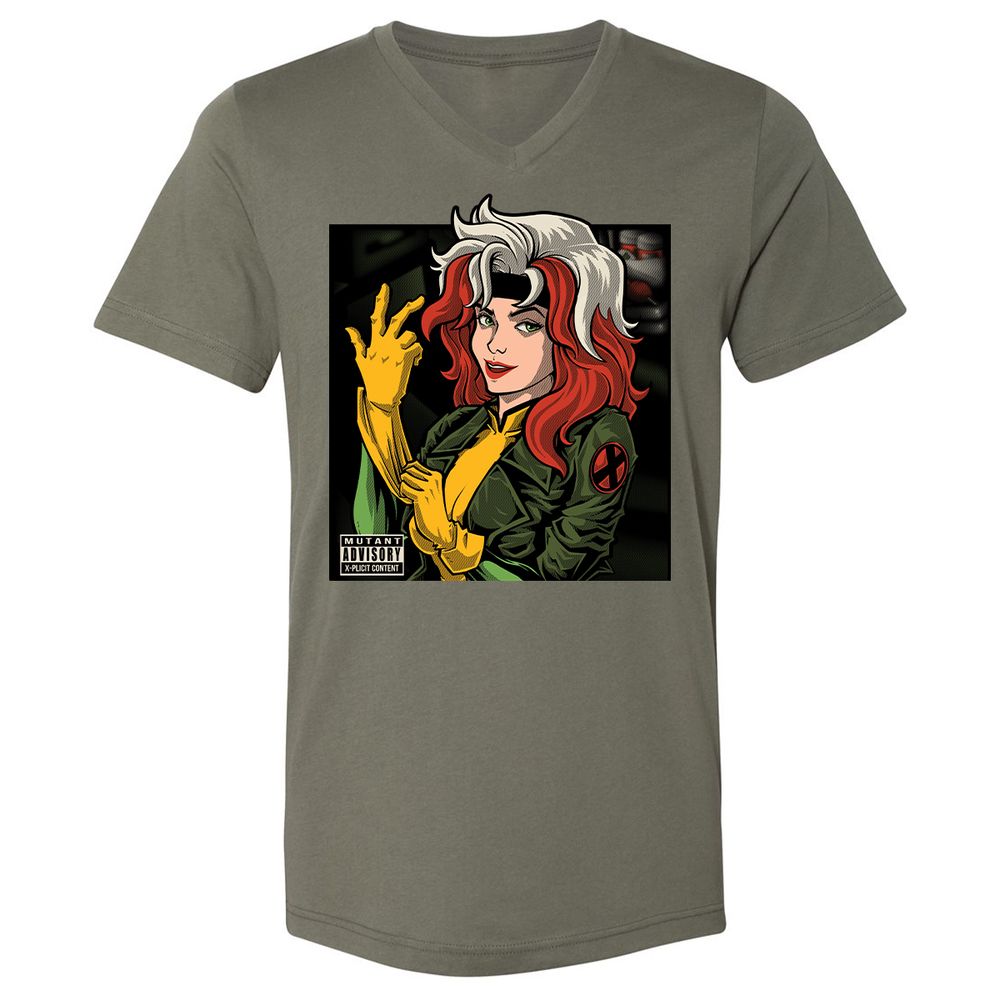 Unisex V-Neck T-Shirt - P4982FDN - Military Green - 10