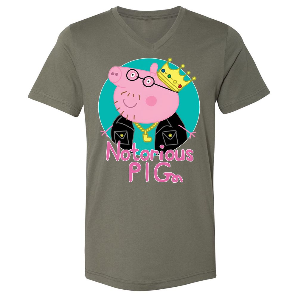 Unisex V-Neck T-Shirt - 2D3FEFPC - Military Green - 10