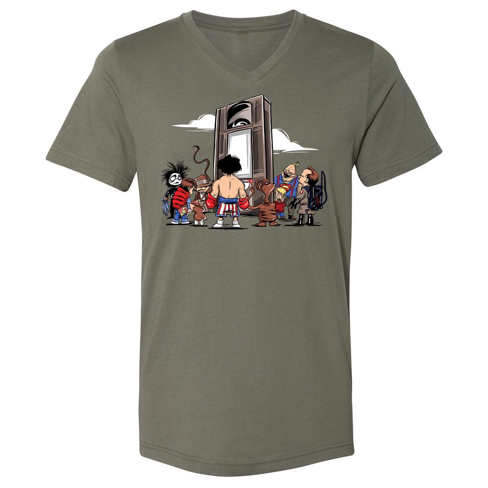 Unisex V-Neck T-Shirt - AN7LFMPE - Military Green - 10