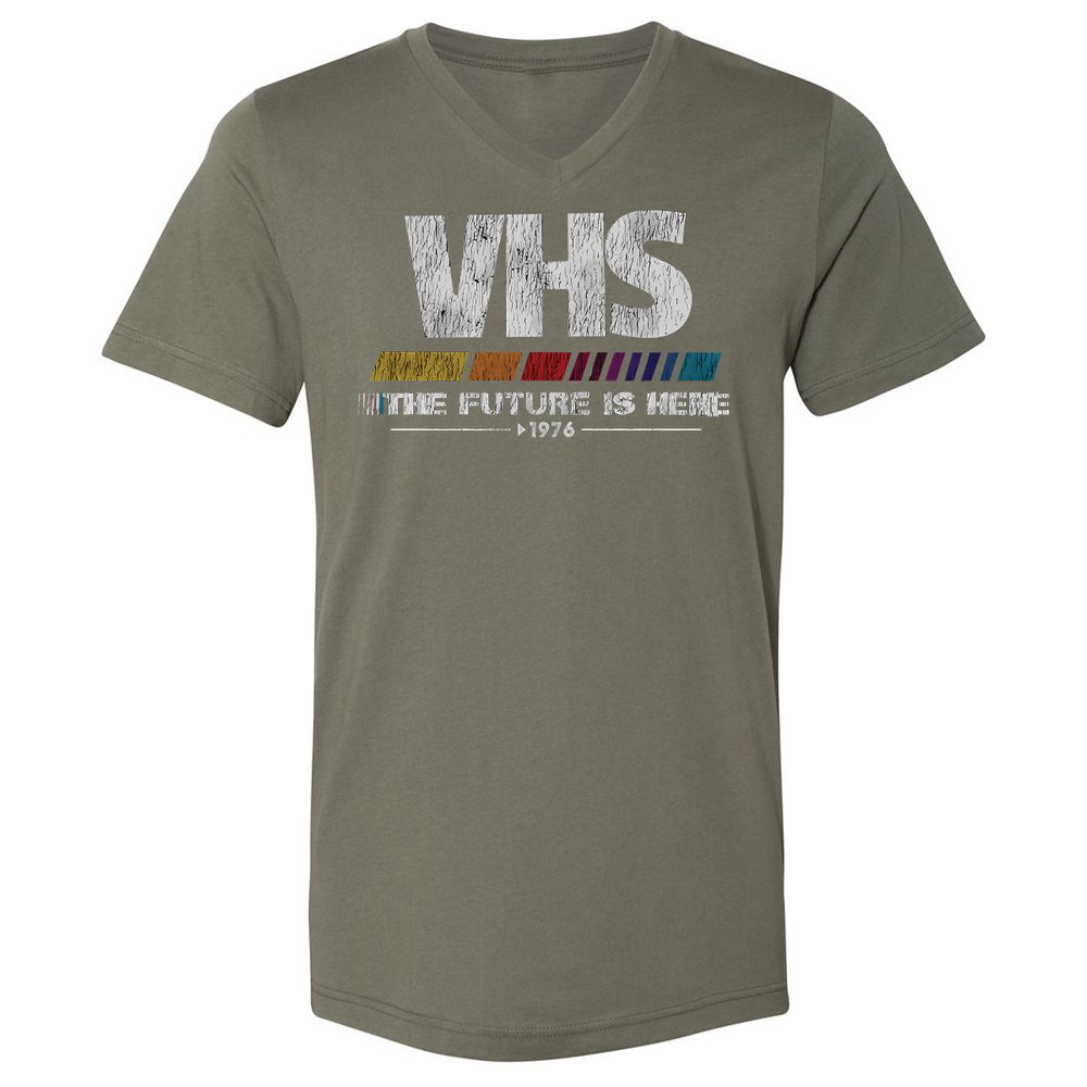 Unisex V-Neck T-Shirt - ZHBZ17W9 - Military Green - 10