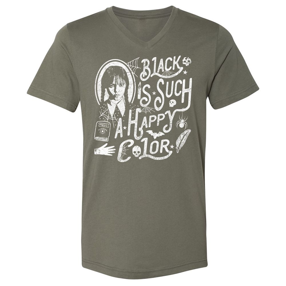Unisex V-Neck T-Shirt - KCTQV6B5 - Military Green - 10