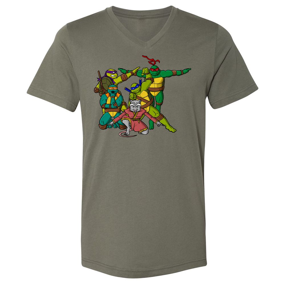 Unisex V-Neck T-Shirt - T26LCHZ8 - Military Green - 10