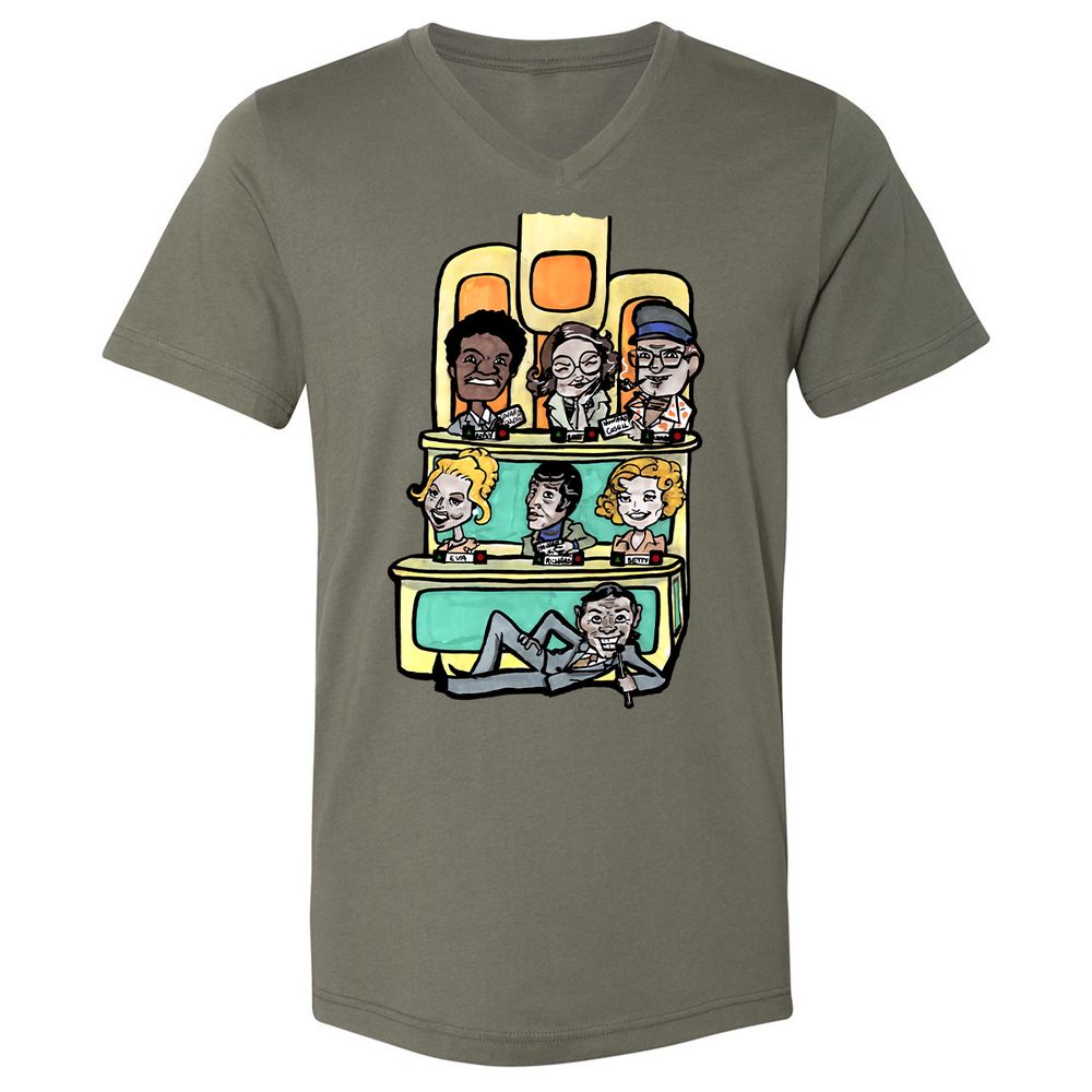 Unisex V-Neck T-Shirt - VU3S8K4U - Military Green - 10
