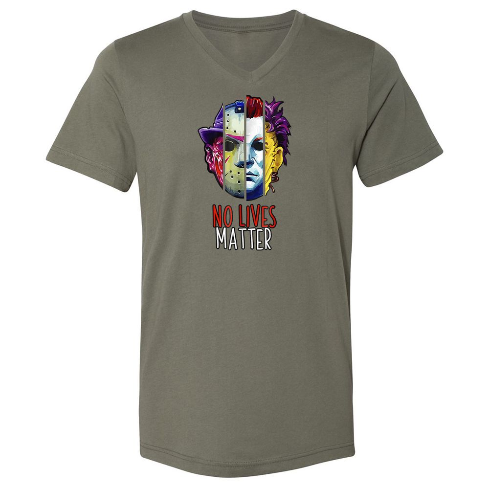 Unisex V-Neck T-Shirt - FCPBWEFD - Military Green - 10