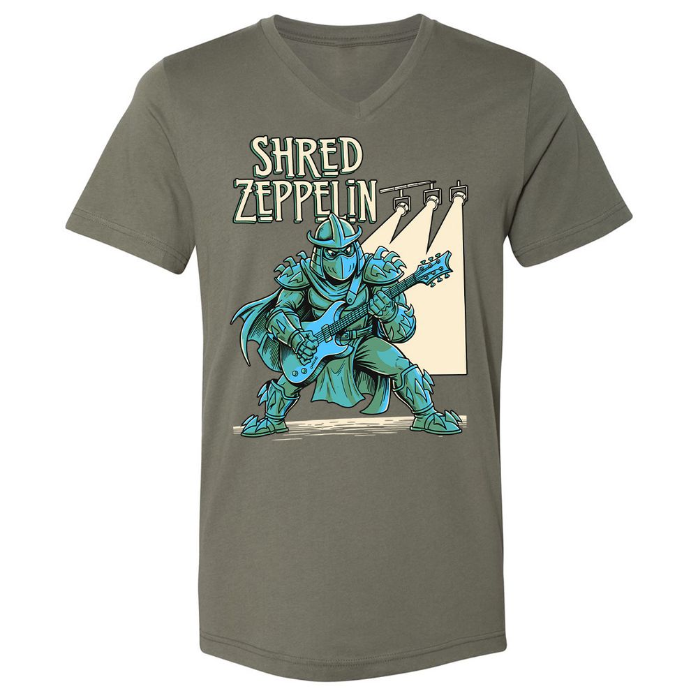 Unisex V-Neck T-Shirt - ZDRYM5PZ - Military Green - 10