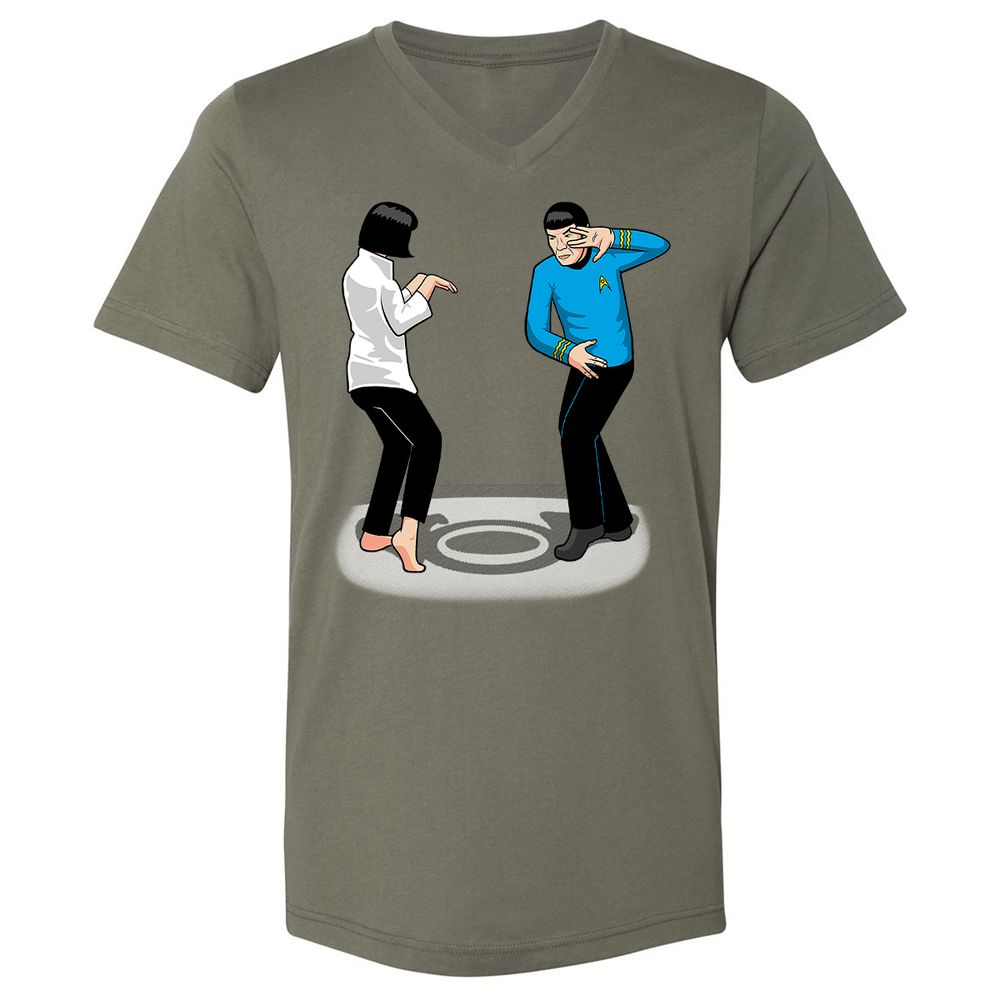 Unisex V-Neck T-Shirt - ANG83PSS - Military Green - 10