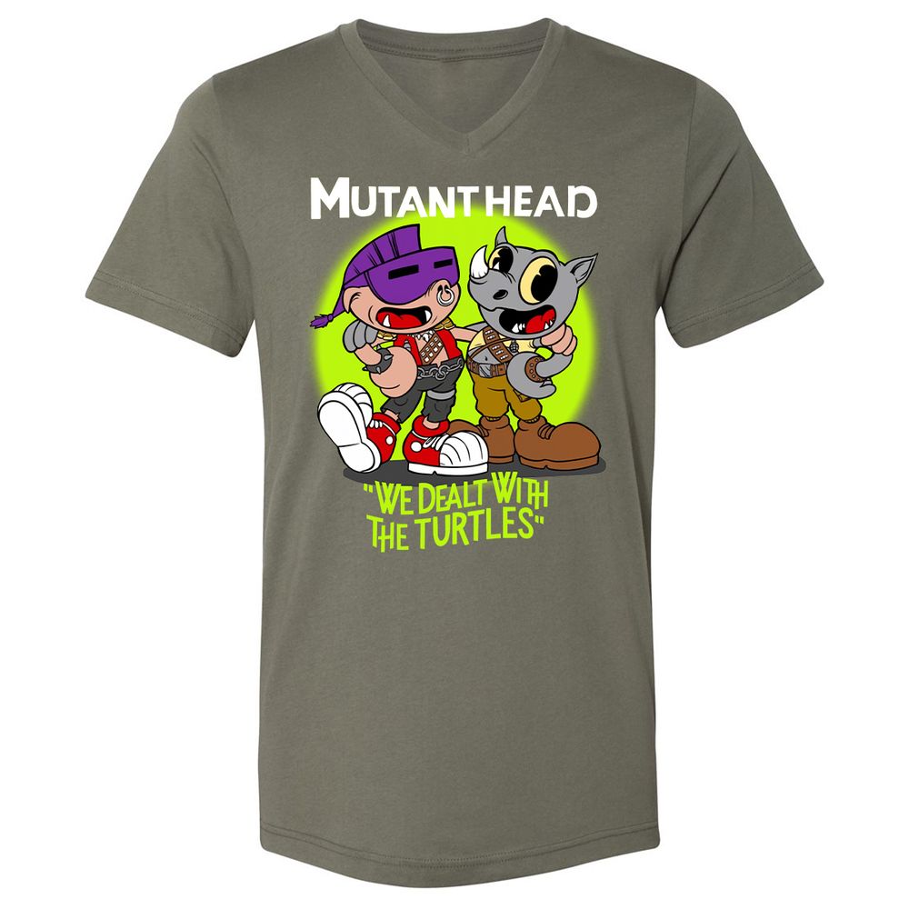 Unisex V-Neck T-Shirt - FA8LTXUK - Military Green - 10