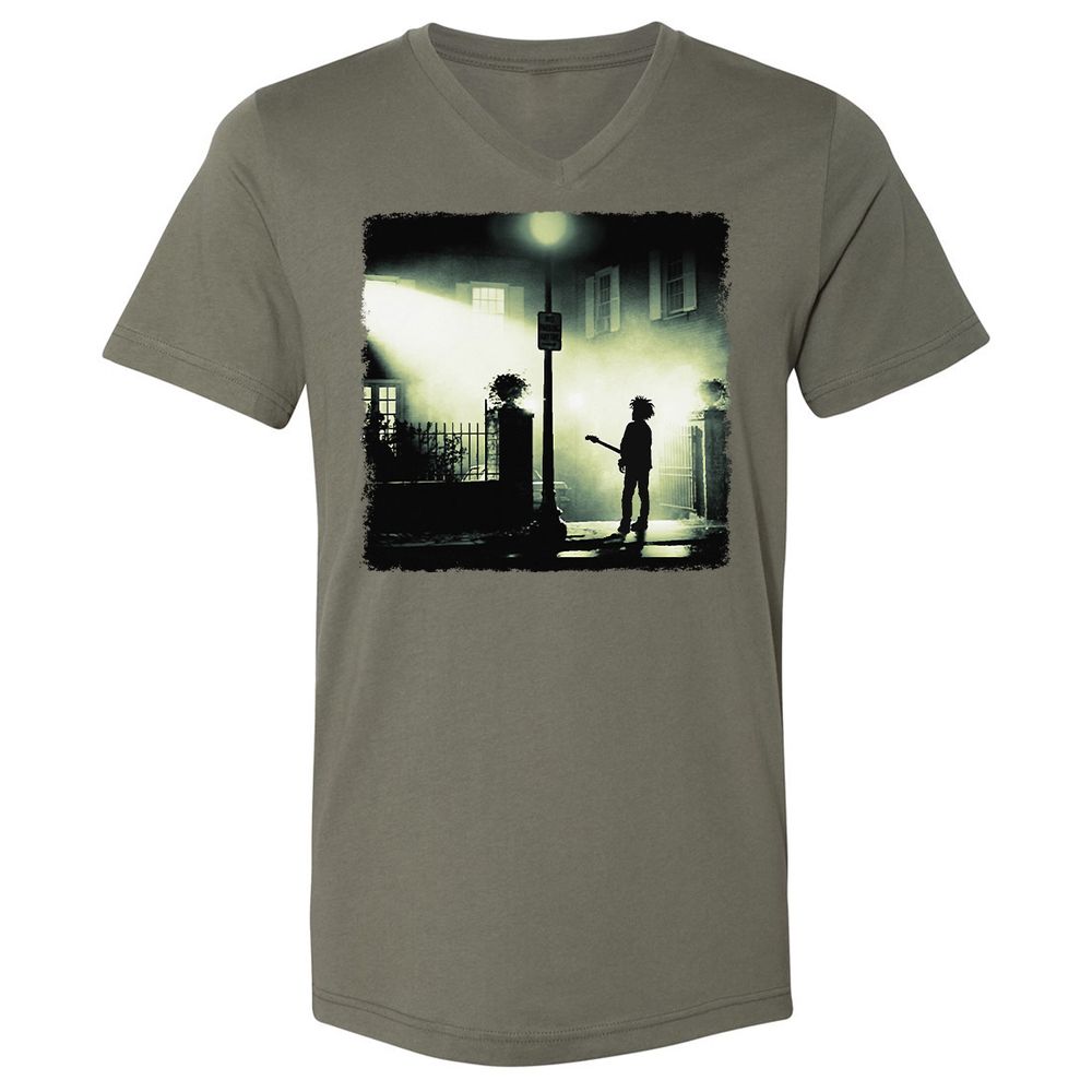Unisex V-Neck T-Shirt - HYX4YM3F - Military Green - 10