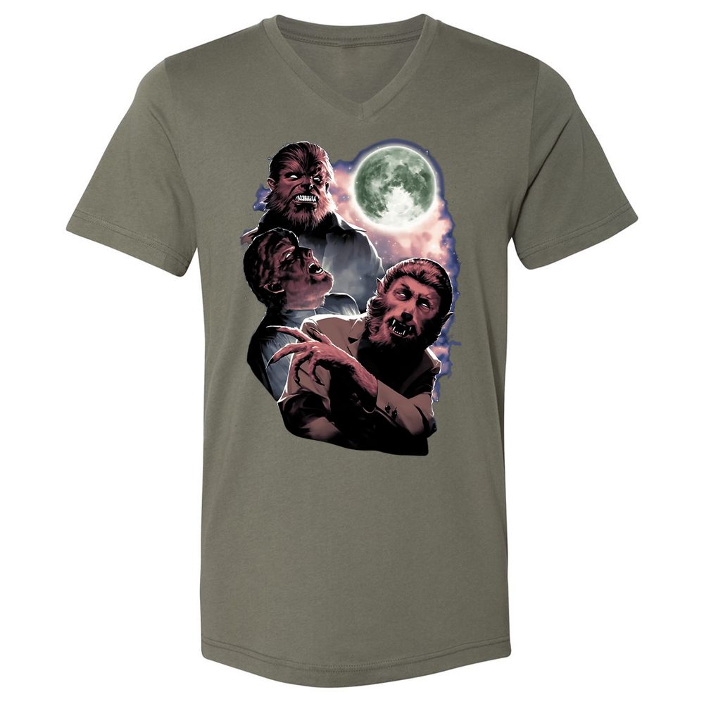 Unisex V-Neck T-Shirt - L399LW31 - Military Green - 10