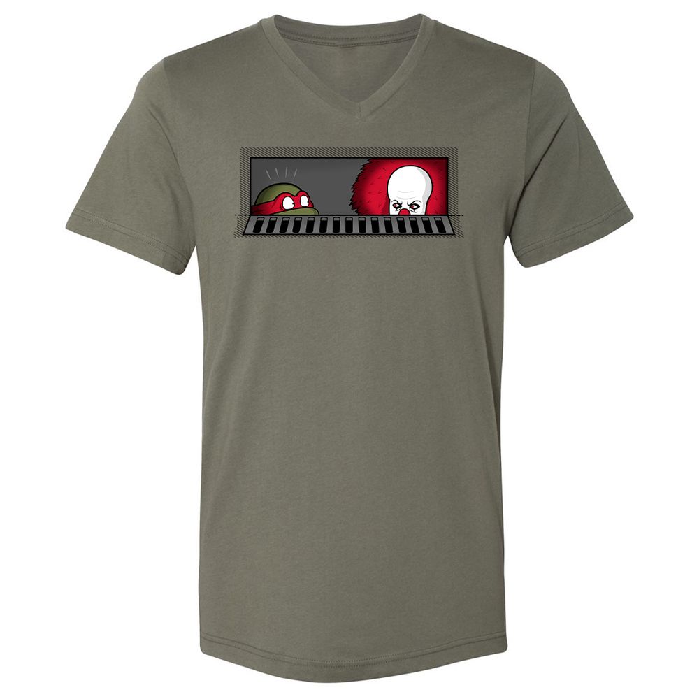 Unisex V-Neck T-Shirt - 83AW63PB - Military Green - 10