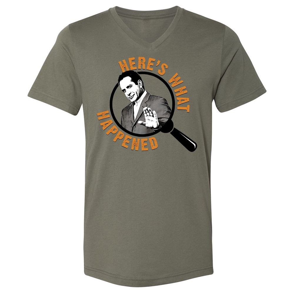 Unisex V-Neck T-Shirt - 5AR2YPMR - Military Green - 10