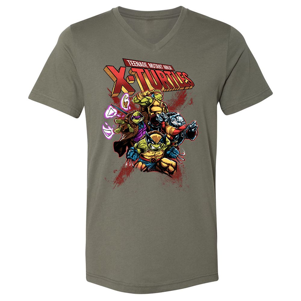 Unisex V-Neck T-Shirt - LUMYUC3U - Military Green - 10