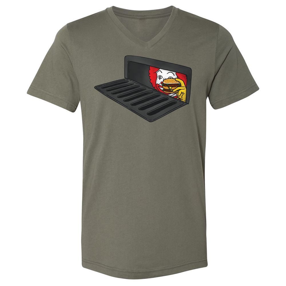 Unisex V-Neck T-Shirt - A3PUSTXR - Military Green - 10