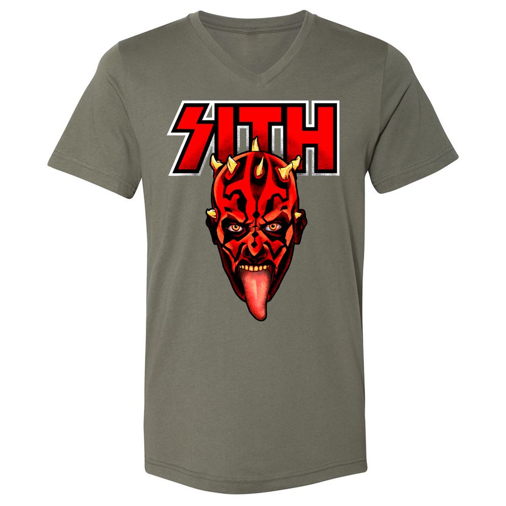 Unisex V-Neck T-Shirt - E74AQC14 - Military Green - 10