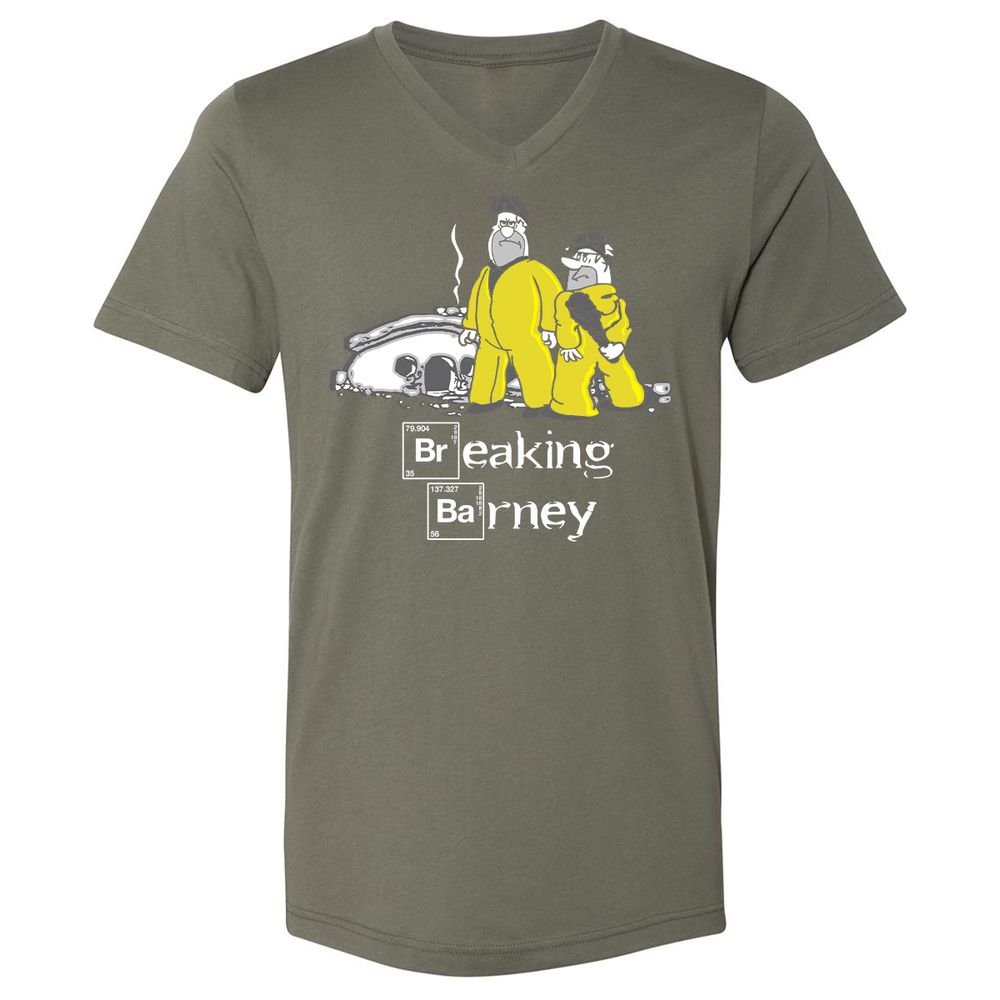 Unisex V-Neck T-Shirt - Z4SDVZSG - Military Green - 10