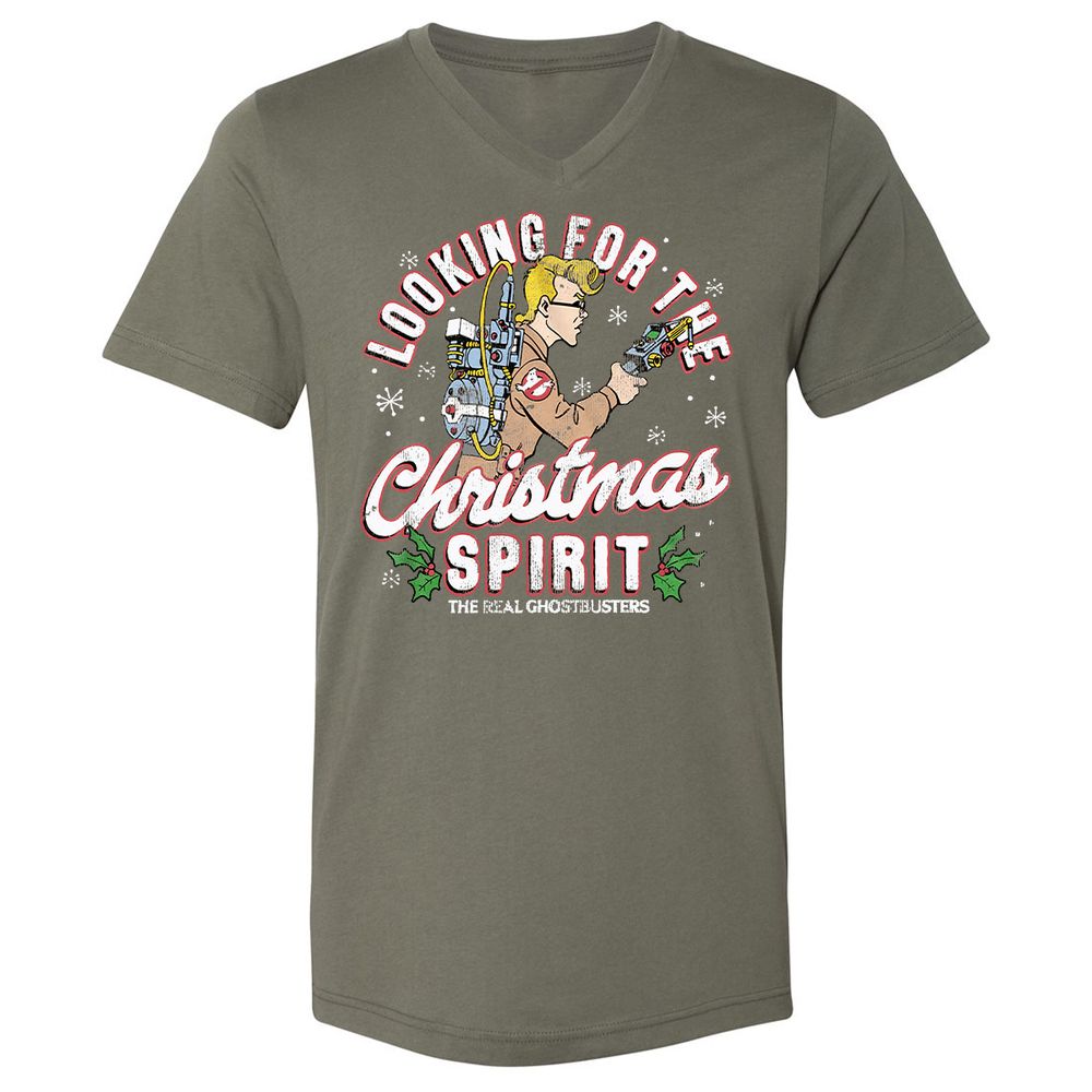 Unisex V-Neck T-Shirt - NBBQM2MS - Military Green - 10