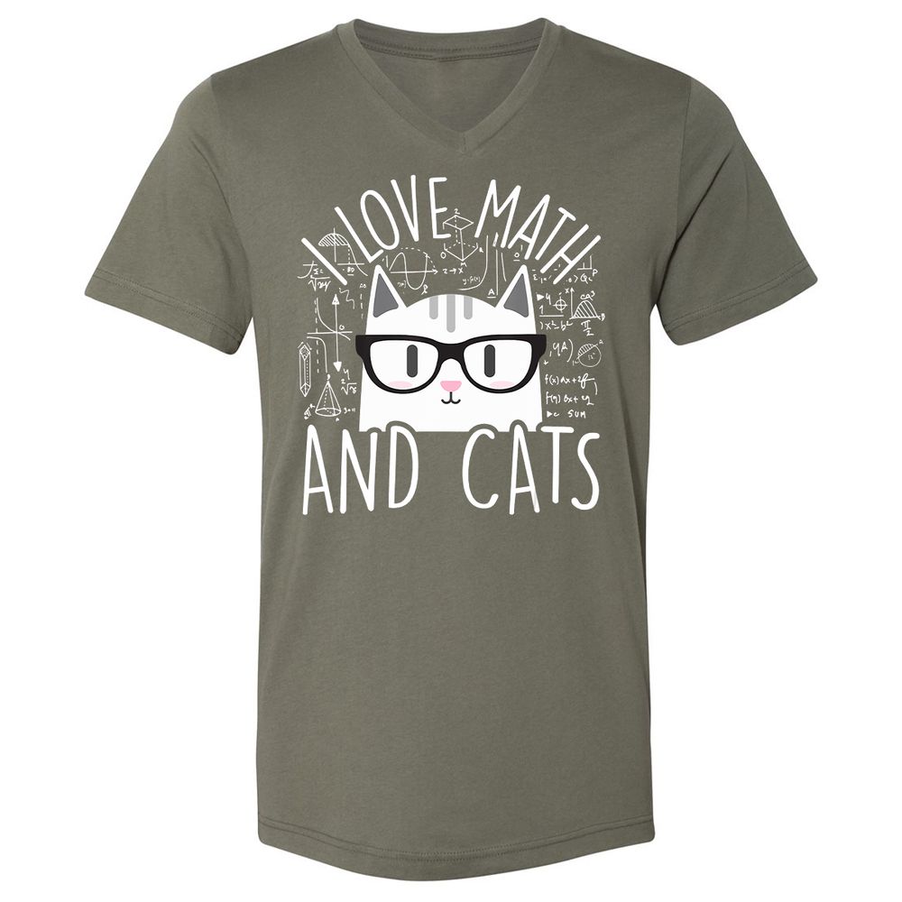 Unisex V-Neck T-Shirt - U1RZVATY - Military Green - 10