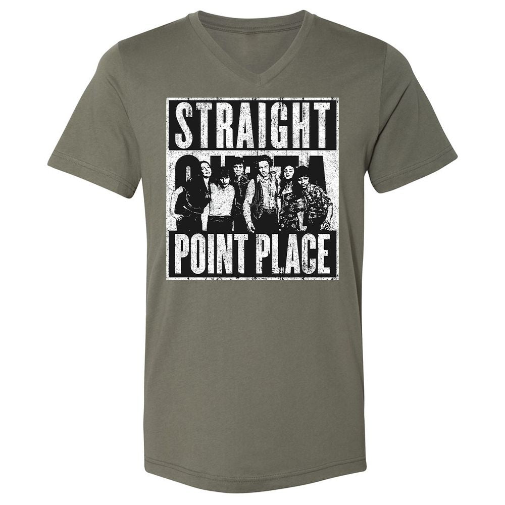 Unisex V-Neck T-Shirt - 49ZE5VGG - Military Green - 10