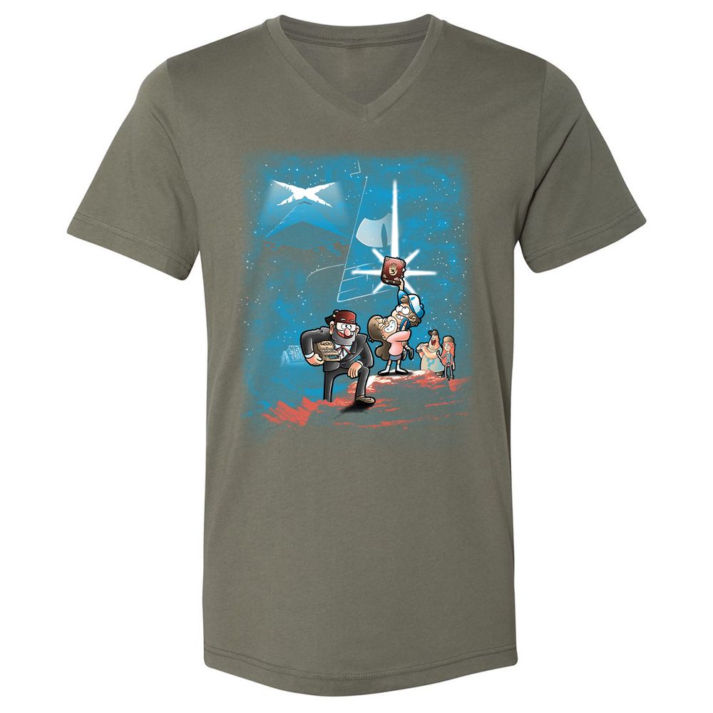Unisex V-Neck T-Shirt - AZNLLPL2 - Military Green - 10