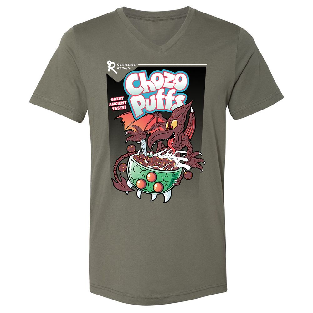 Unisex V-Neck T-Shirt - MWVGKQE6 - Military Green - 10