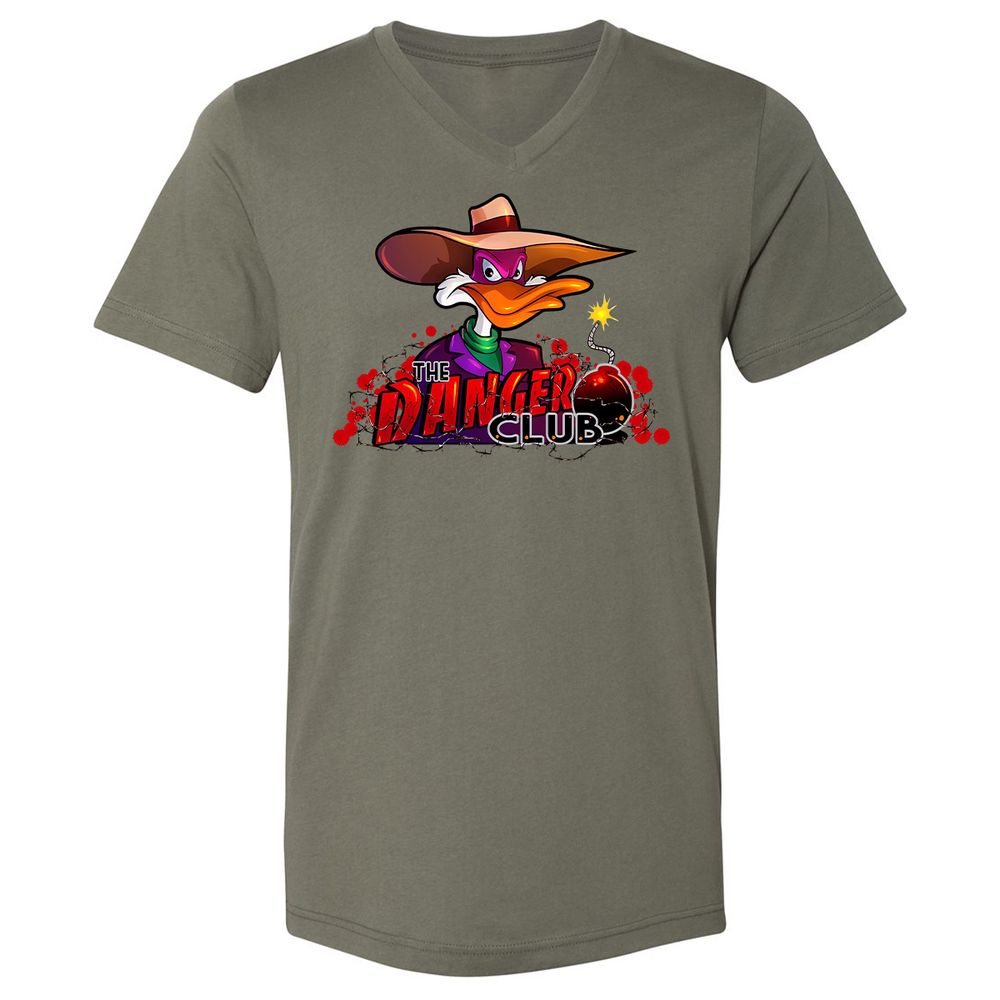 Unisex V-Neck T-Shirt - RWCKX19B - Military Green - 10
