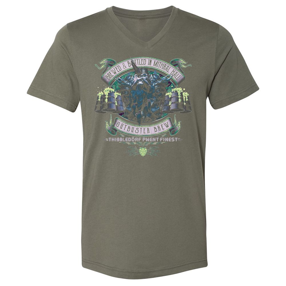 Unisex V-Neck T-Shirt - NL39G1LK - Military Green - 10