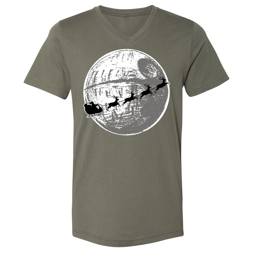 Unisex V-Neck T-Shirt - D5S73ZXZ - Military Green - 10