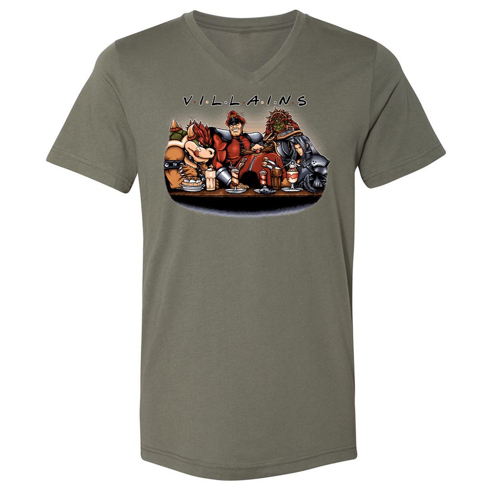 Unisex V-Neck T-Shirt - 3RR22SFN - Military Green - 10