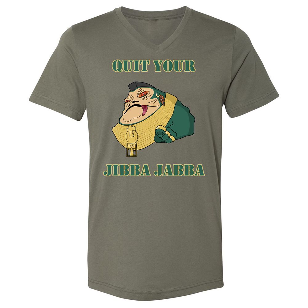 Unisex V-Neck T-Shirt - VLTF39YF - Military Green - 10
