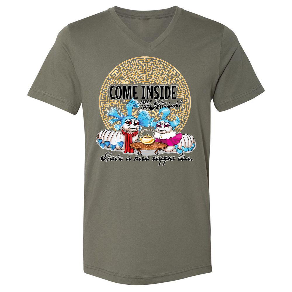 Unisex V-Neck T-Shirt - G65MEKGQ - Military Green - 10