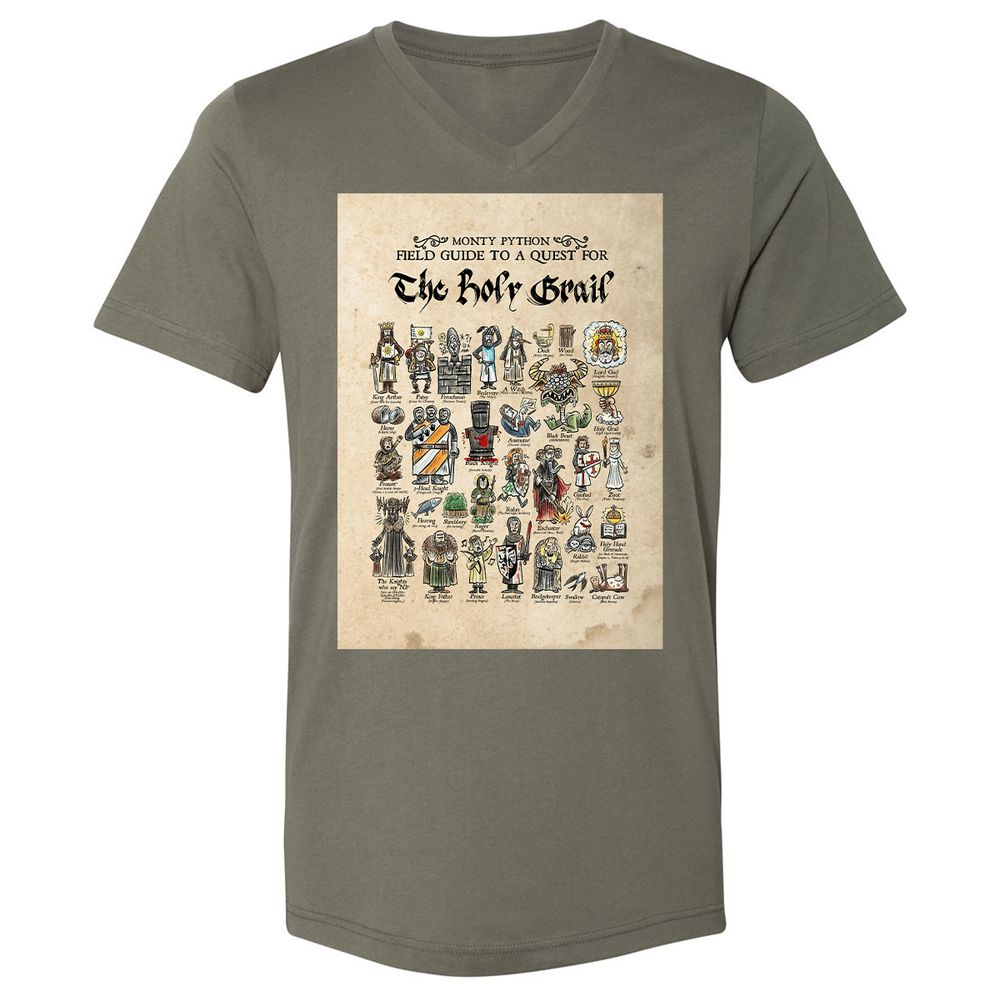 Unisex V-Neck T-Shirt - FRSCP2D9 - Military Green - 10