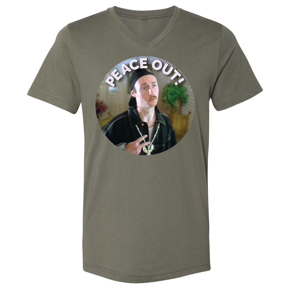 Unisex V-Neck T-Shirt - UNNGUHVA - Military Green - 10