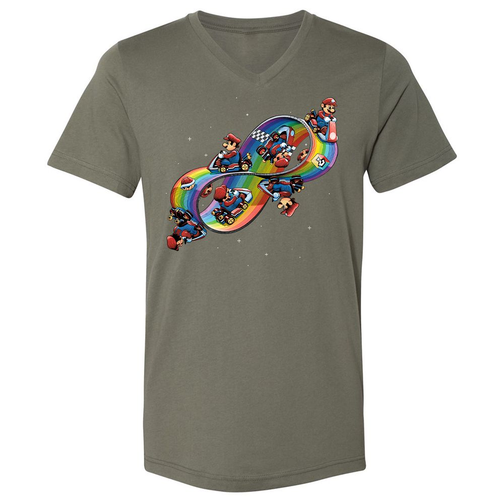 Unisex V-Neck T-Shirt - BV8BXCJY - Military Green - 10