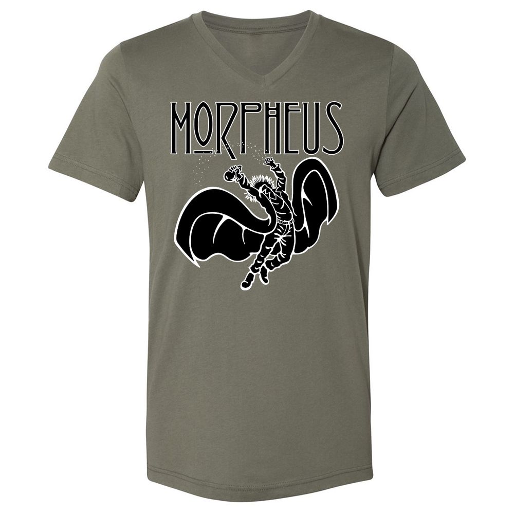 Unisex V-Neck T-Shirt - DQRNGAAU - Military Green - 10