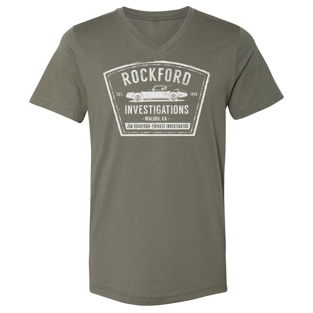 Unisex V-Neck T-Shirt - 7N4H7ENE - Military Green - 10