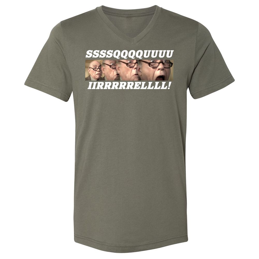 Unisex V-Neck T-Shirt - XFKQ9VVU - Military Green - 10